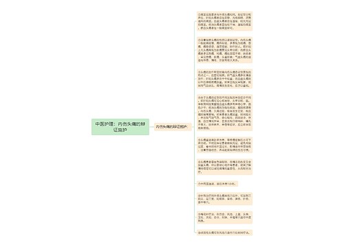 中医护理：内伤头痛的辩证施护