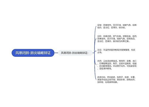 风寒闭肺-肺炎喘嗽辩证