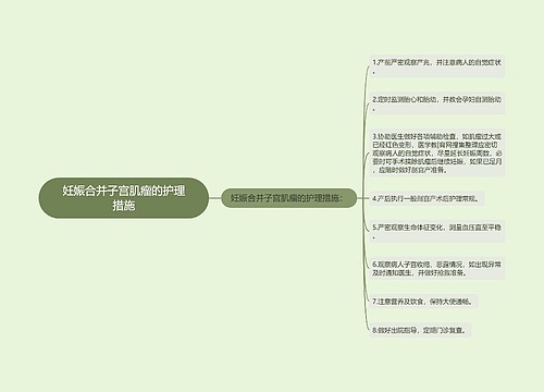 妊娠合并子宫肌瘤的护理措施