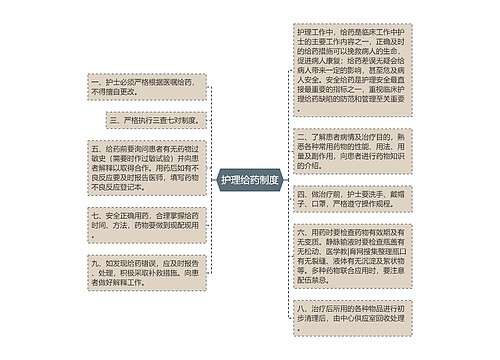 护理给药制度