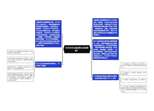 怎样对待动脉硬化性脑梗塞？