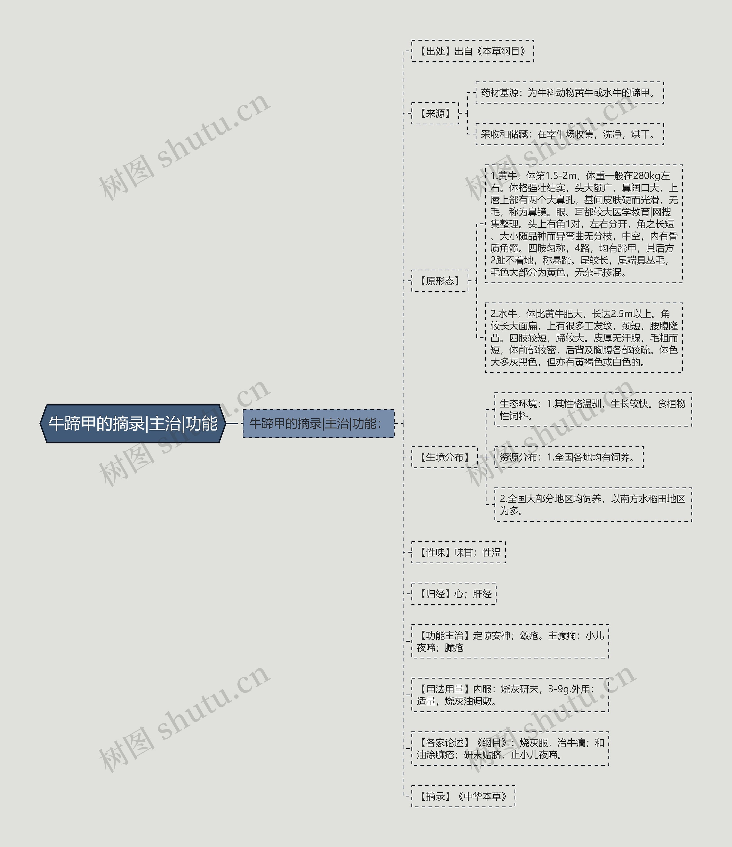 牛蹄甲的摘录|主治|功能 牛蹄甲的摘录|主治|功能
