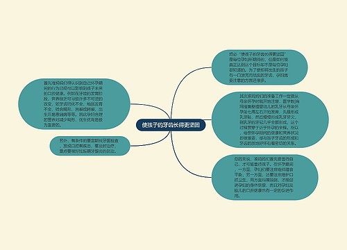 使孩子的牙齿长得更坚固