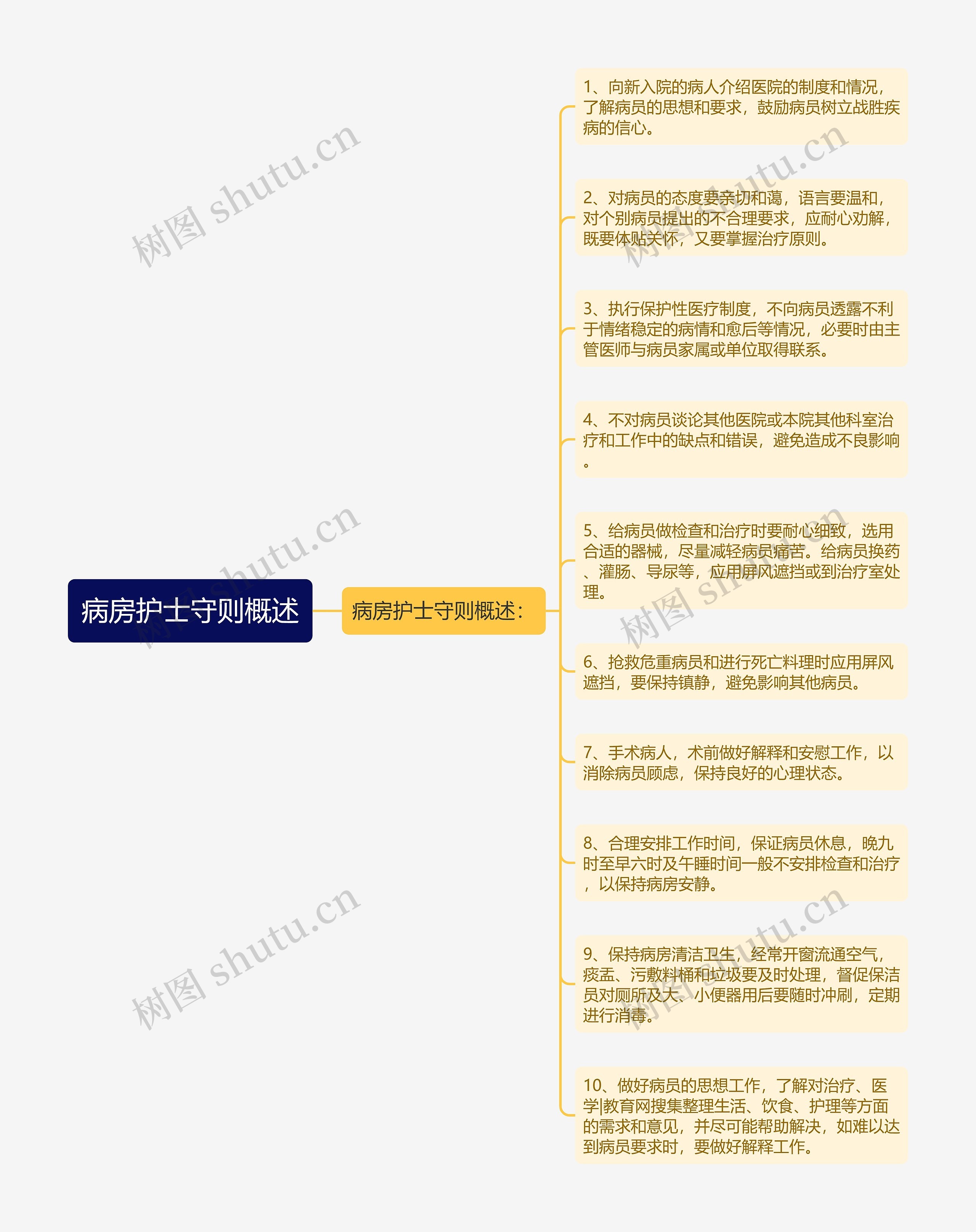 病房护士守则概述