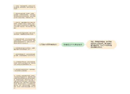 防癌症之十大养生秘方