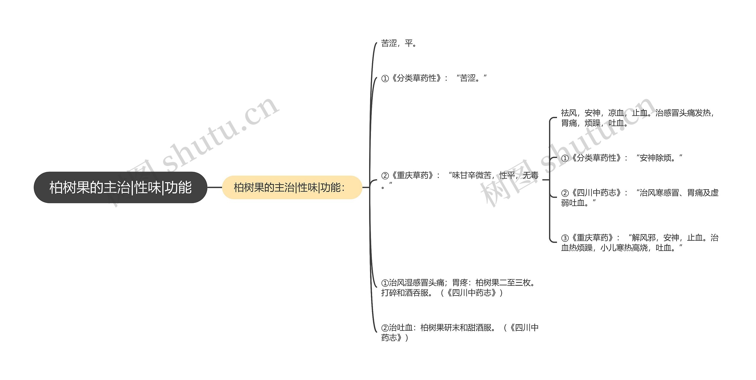 柏树果的主治|性味|功能