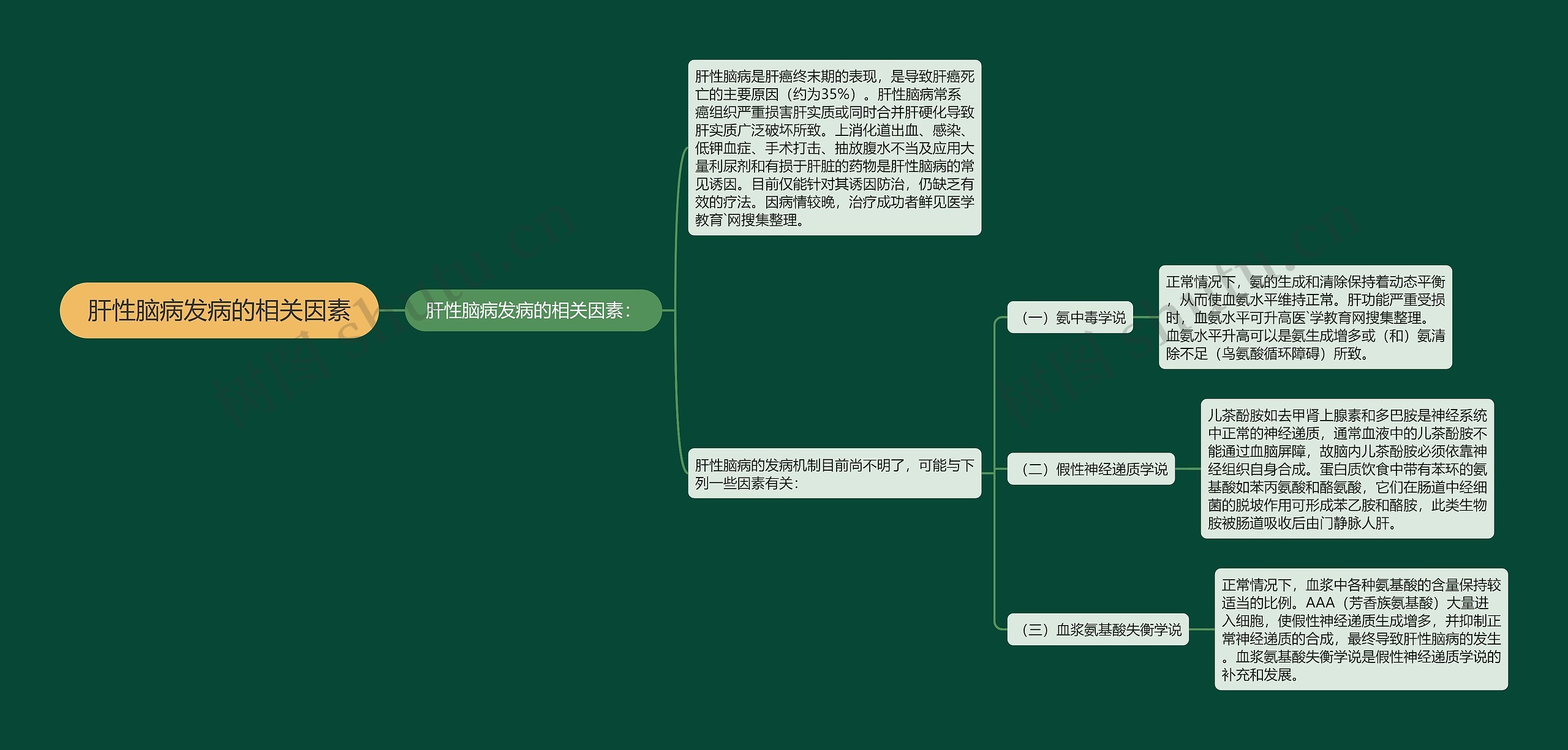 肝性脑病发病的相关因素