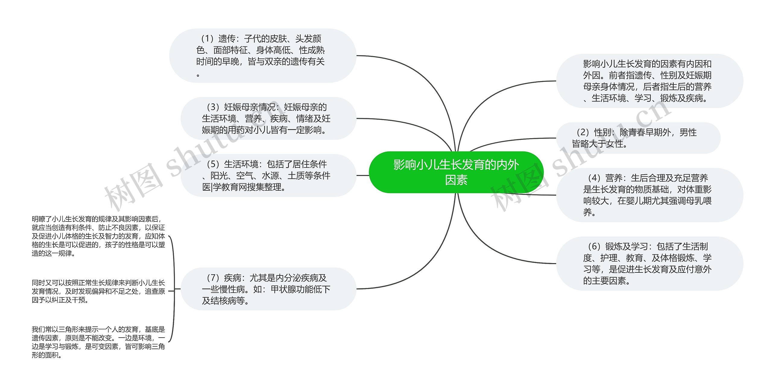 影响小儿生长发育的内外因素