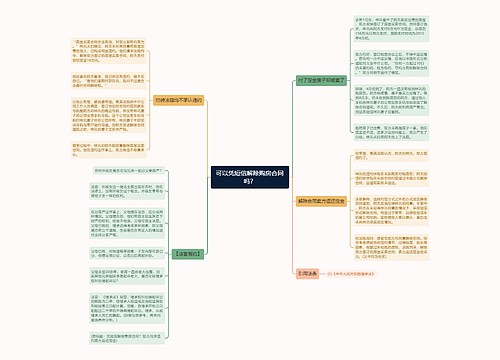 可以凭短信解除购房合同吗？