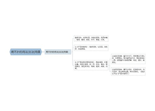 鹰不扑的用法|主治|用量