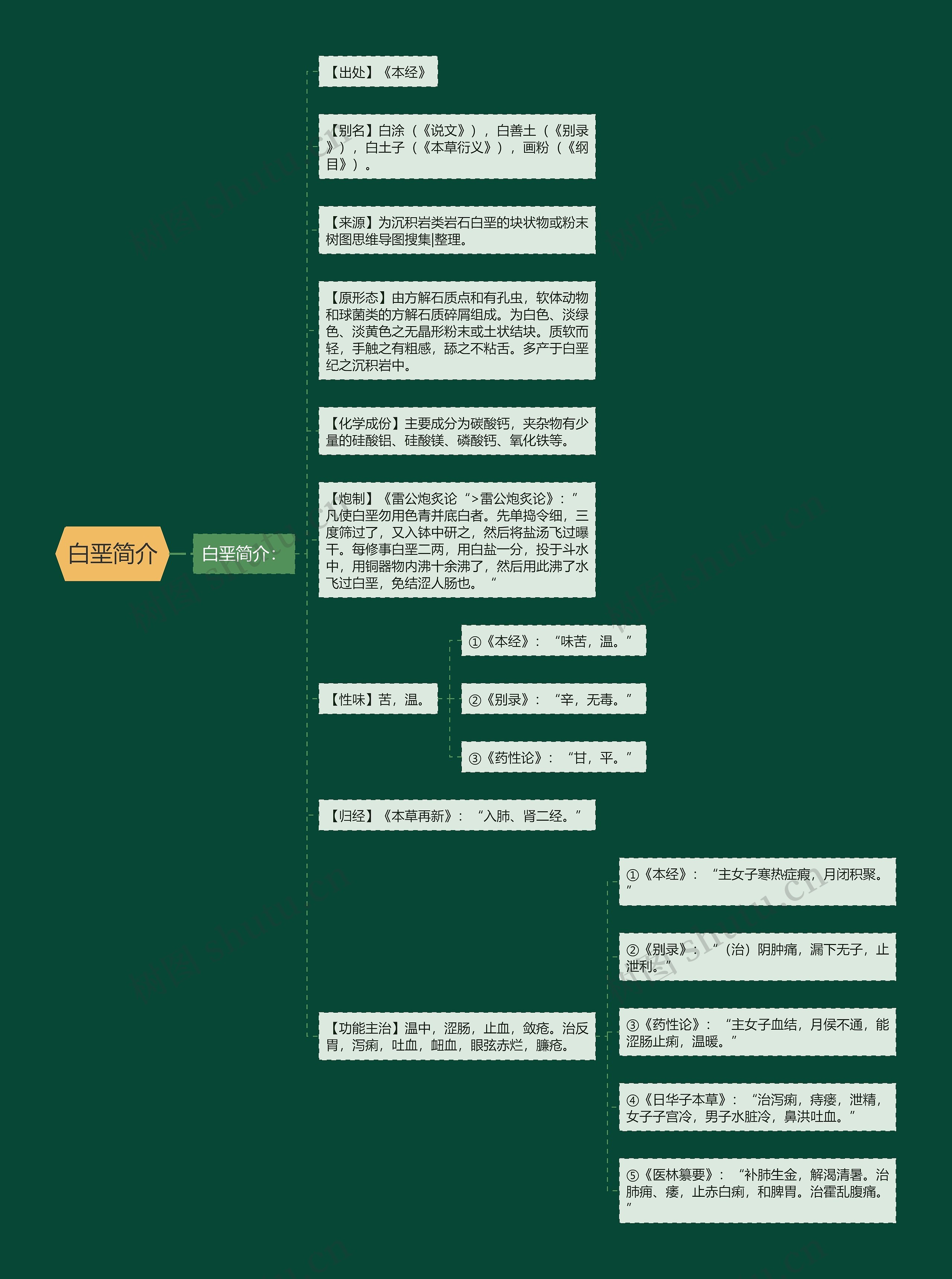 白垩简介思维导图