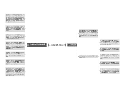 小儿过敏性鼻炎的治疗