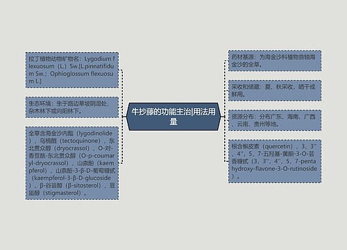 牛抄藤的功能主治|用法用量