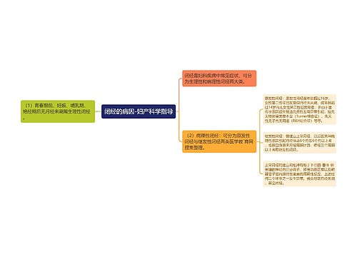 闭经的病因-妇产科学指导