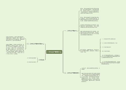 二手车过户要些什么