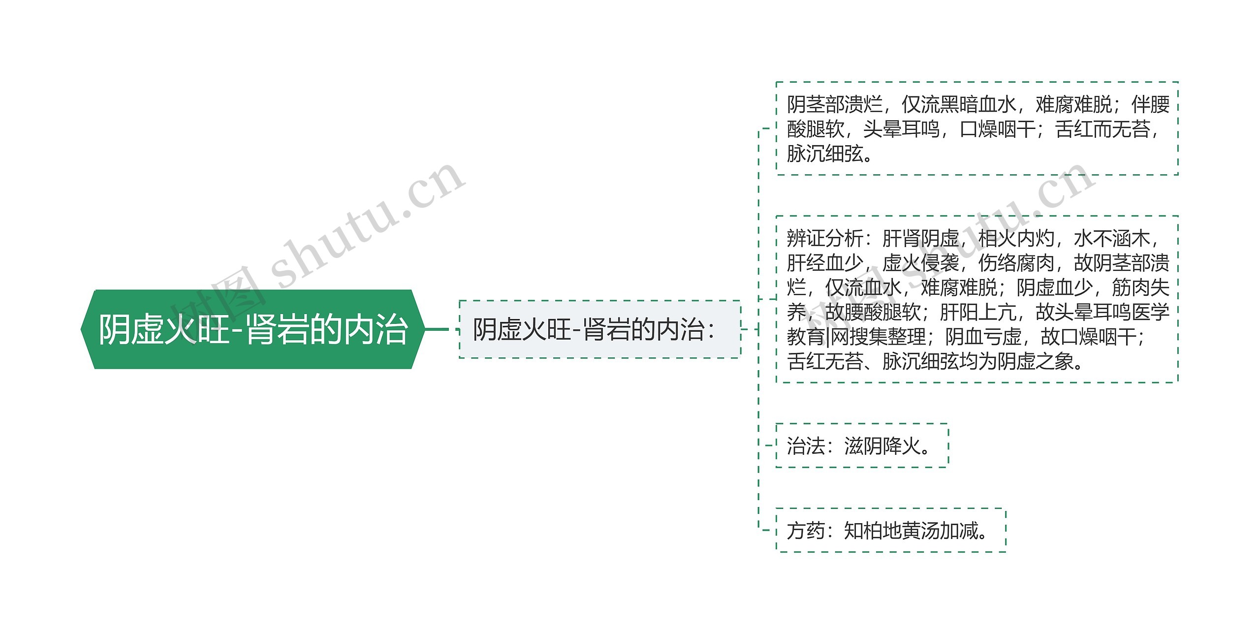 阴虚火旺-肾岩的内治思维导图