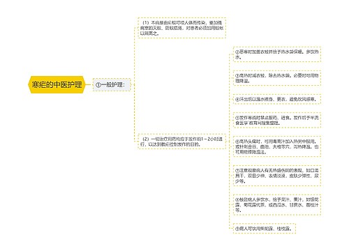 寒疟的中医护理