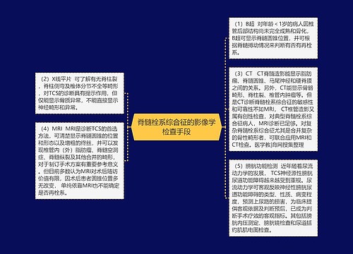 脊髓栓系综合征的影像学检查手段