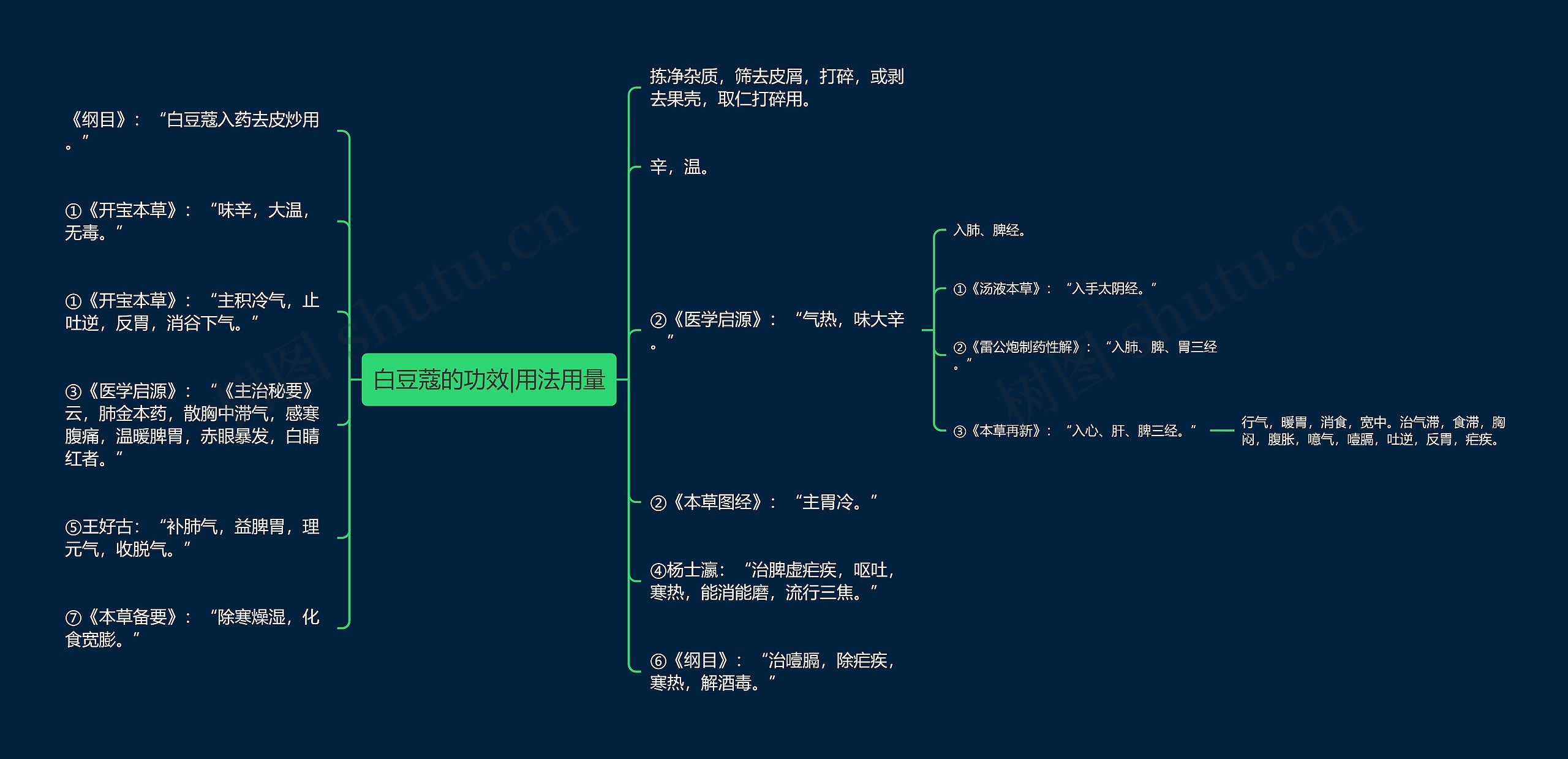 白豆蔻的功效|用法用量