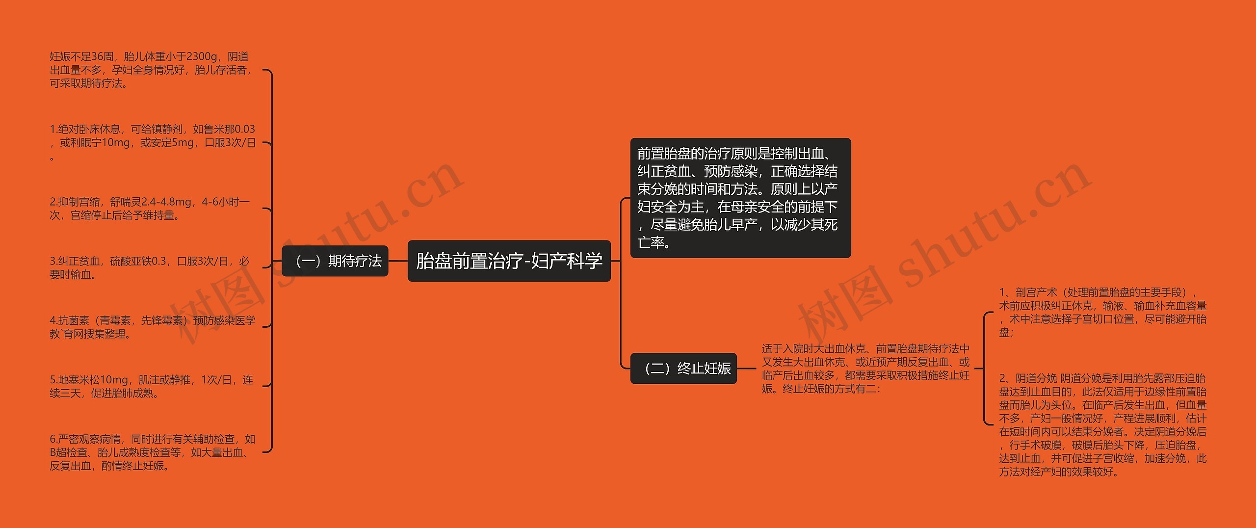 胎盘前置治疗-妇产科学