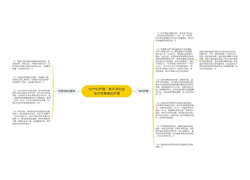 妇产科护理：宫外孕失血性休克患者的护理