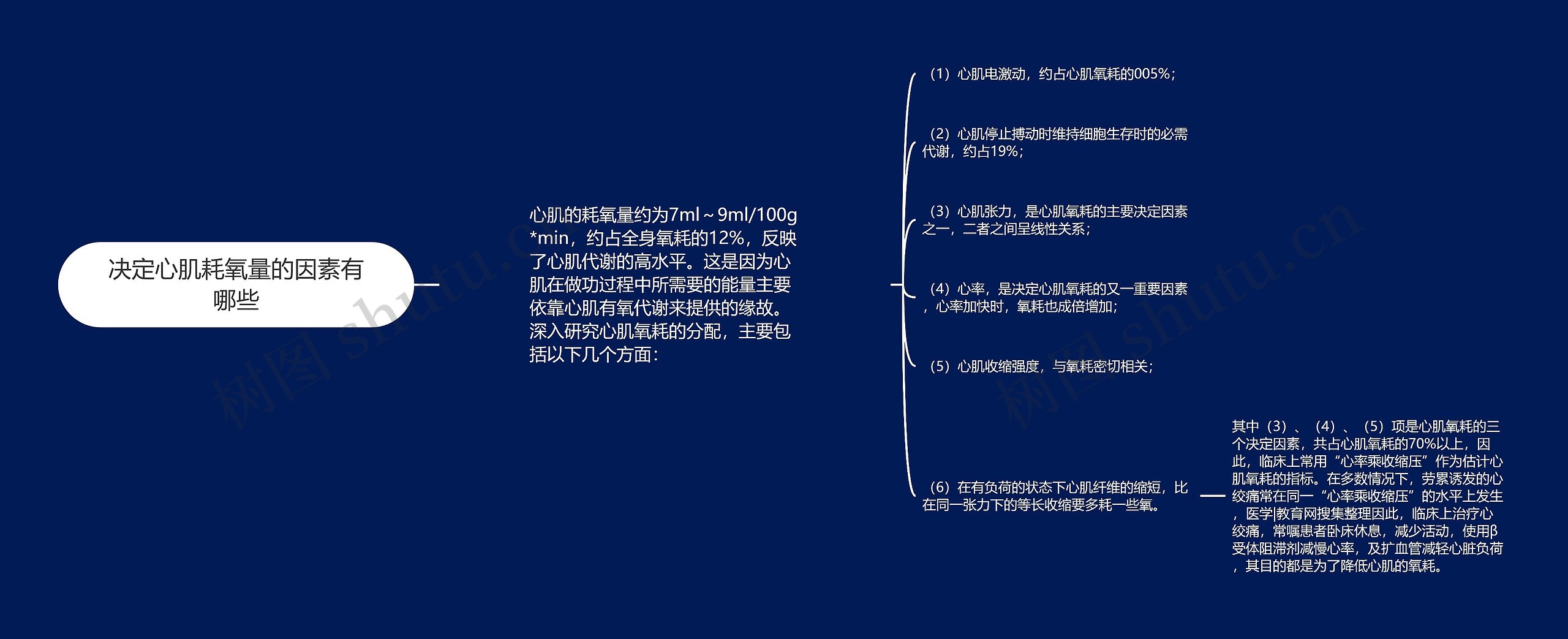 决定心肌耗氧量的因素有哪些思维导图