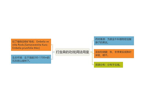 打虫果的功效|用法用量