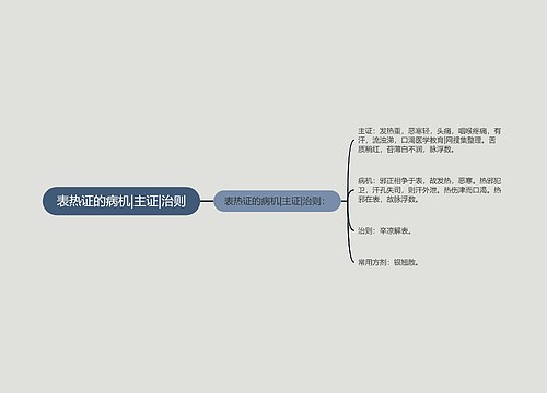 表热证的病机|主证|治则