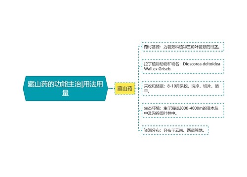 藏山药的功能主治|用法用量