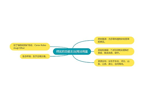 师实的功能主治|用法用量