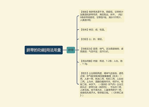 脐带的功能|用法用量