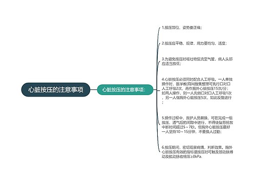 心脏按压的注意事项