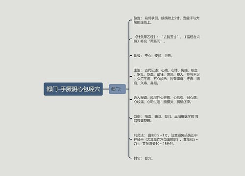 郄门-手厥阴心包经穴