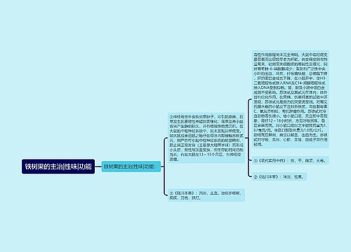 铁树果的主治|性味|功能