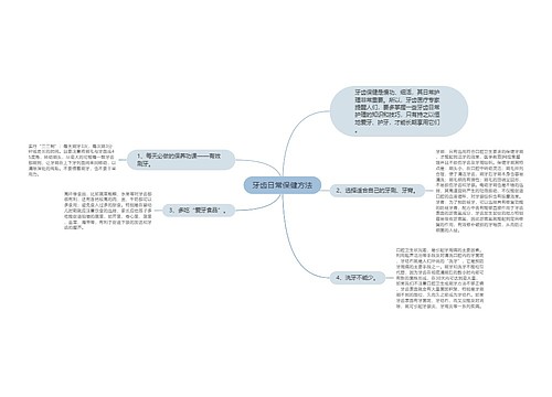 牙齿日常保健方法