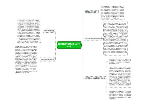 宫颈癌的生物基因-妇产科指导