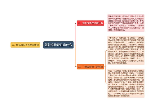 签补充协议注意什么