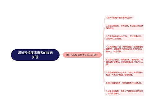 肾脏系统疾病患者的临床护理