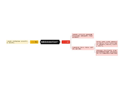 地图舌应该如何治疗？