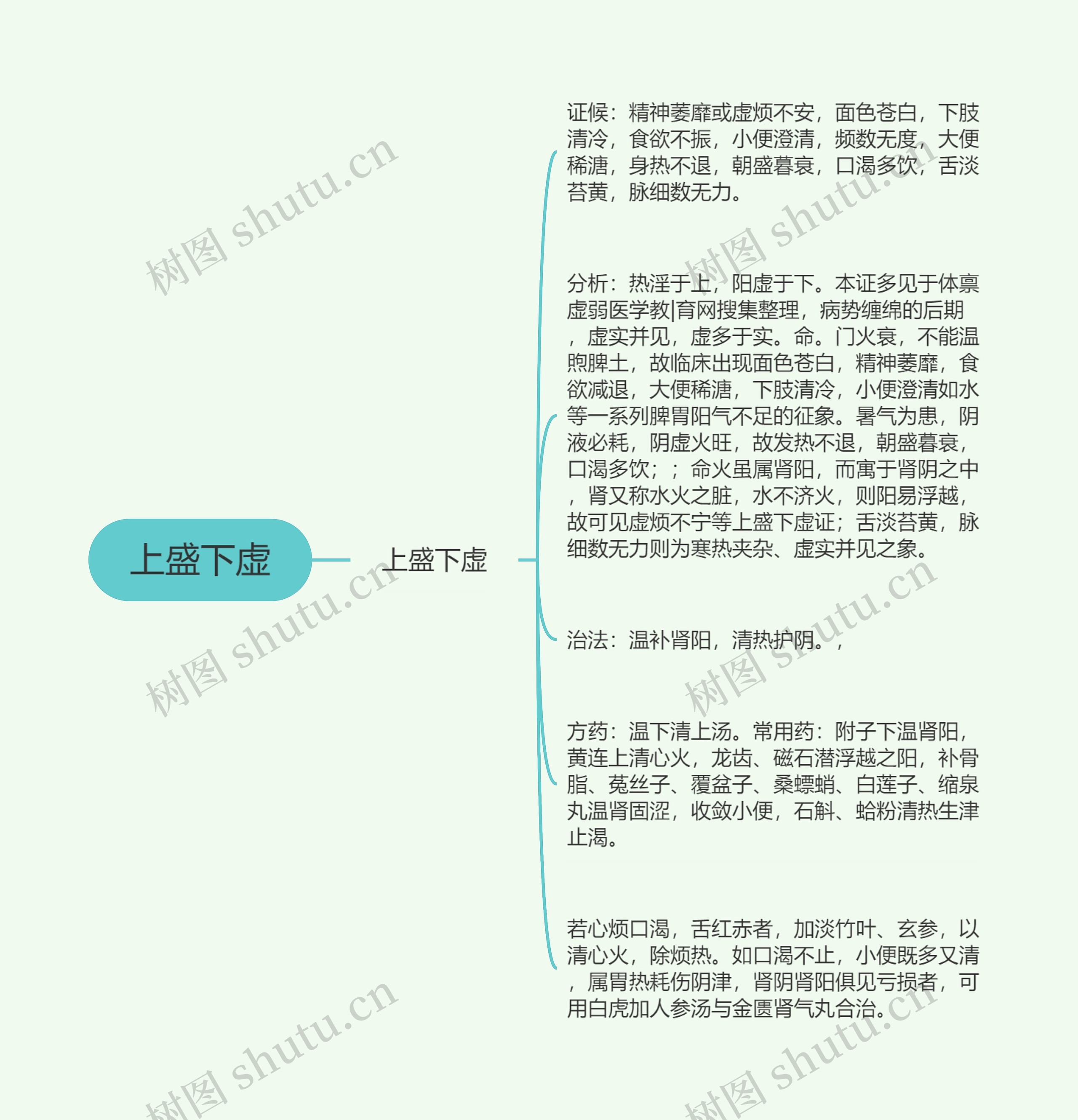 上盛下虚思维导图