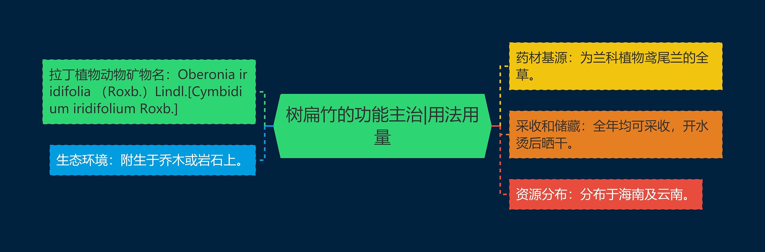 树扁竹的功能主治|用法用量思维导图