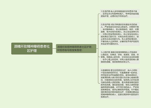 酒精所致精神障碍患者社区护理