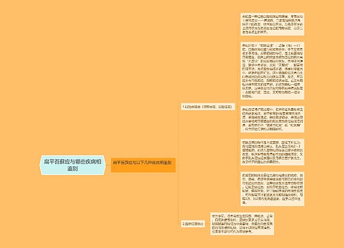 扁平苔藓应与哪些疾病相鉴别