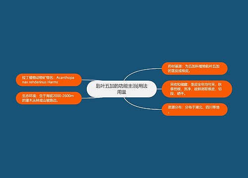 匙叶五加的功能主治|用法用量