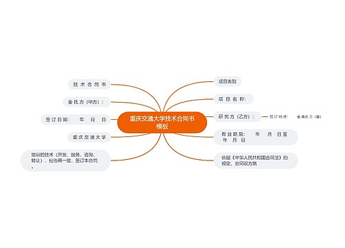 重庆交通大学技术合同书模板