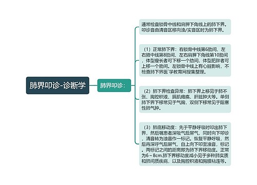 肺界叩诊-诊断学