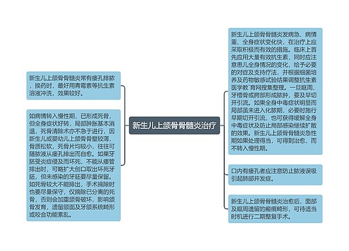 新生儿上颌骨骨髓炎治疗