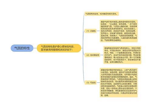 气质的特性