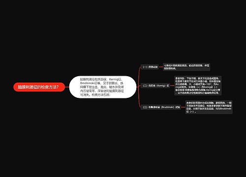 脑膜刺激征的检查方法？