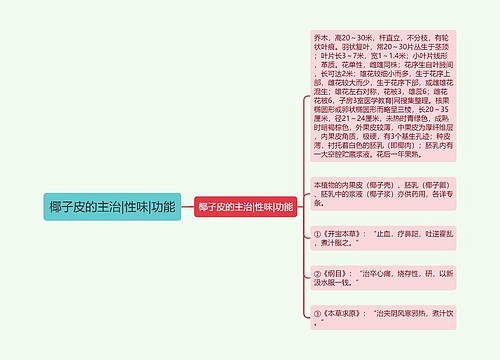 椰子皮的主治|性味|功能